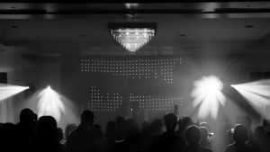 crowd during a party or wedding reception PGQH265 bW | Twentse Showtechniek